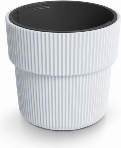 Milly planter with insert 30 cm white