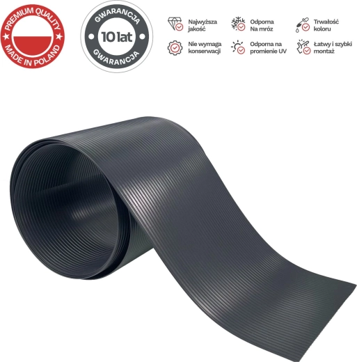 Protecto Compact Fence Tape Set 6 × 2.55 m, width 19 cm, graphite + 12 clips