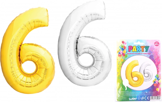 Inflatable Number 6 Balloon