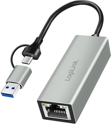 USB-C to Gigabit Ethernet + USB Adapter