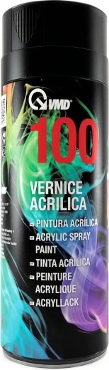 Émail acrylique en spray pour métal, plastique et bois, 400 ml, blanc mat