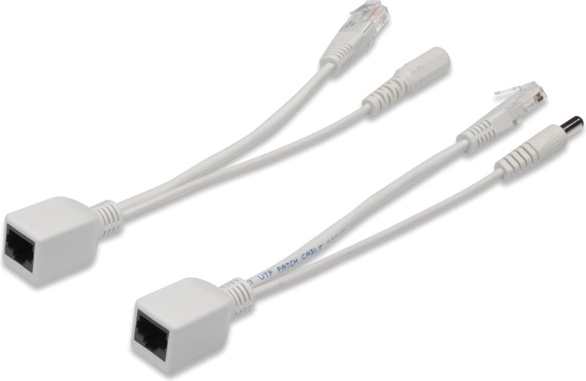 Digitus passive PoE cable set Fast Ethernet 10/100 Mb/s DC 5.5 mm/2.1 mm