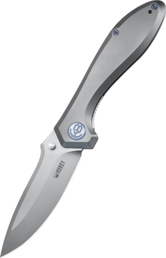 Kubey Ruckus gray pocket knife 8.4 cm, titanium