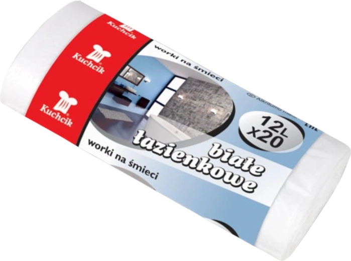 Müllbeutel 12 l Kuchcik weiß HDPE