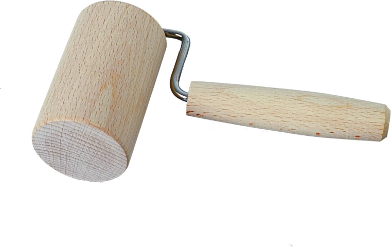 Ambo houten deegroller voor één hand 8 cm