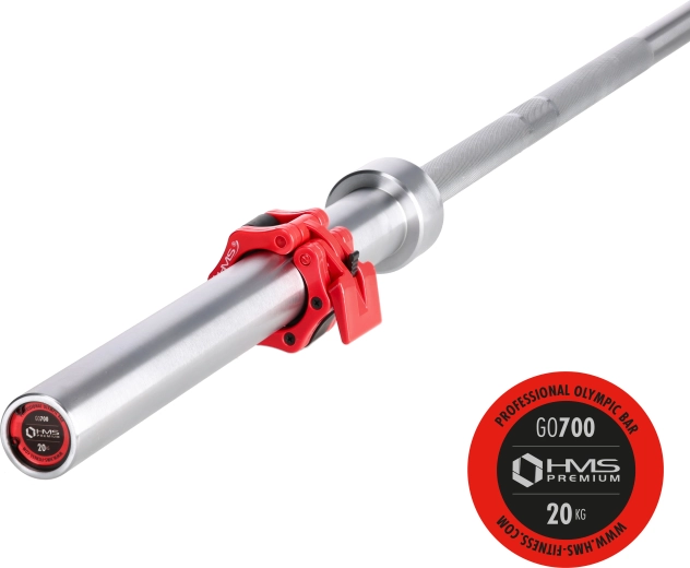 HMS Premium GO700 Olympic Barbell 220 cm, 50 mm diameter