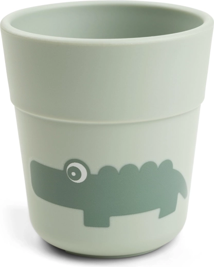 Petit gobelet pour enfant Done by Deer Foodie Croco vert