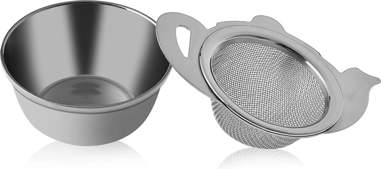 Passoire en inox en forme de petite théière 7 cm
