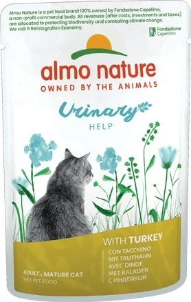 Almo Nature Urinary Help turkey pouch for cats 70 g