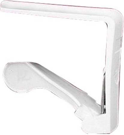 Pince à nappe avec ressort – plastique blanc