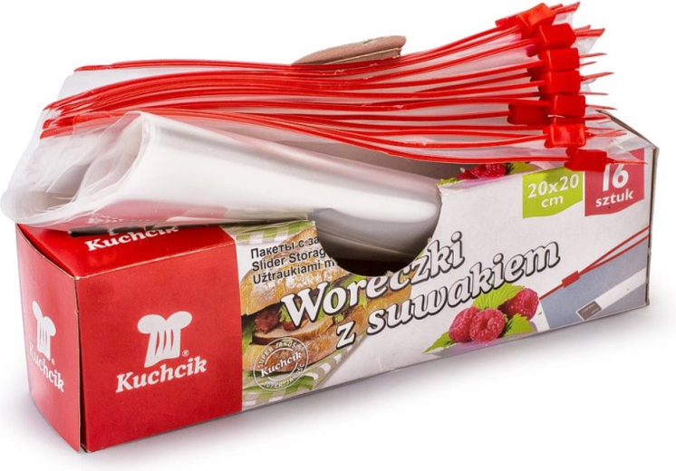 Diepvrieszakken met ritssluiting 20 × 20 cm, 1,5 l (16 stuks)