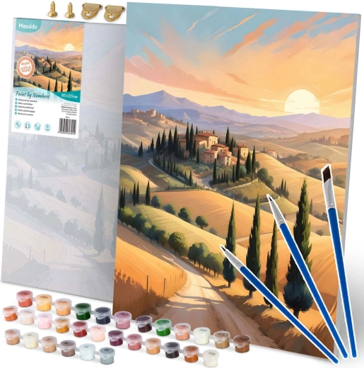 Paint by Numbers 40 × 50 cm Massido Landscape on Canvas with Frame