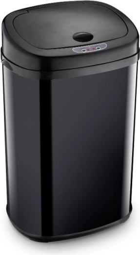Poubelle sans contact Lamart noire 30 l