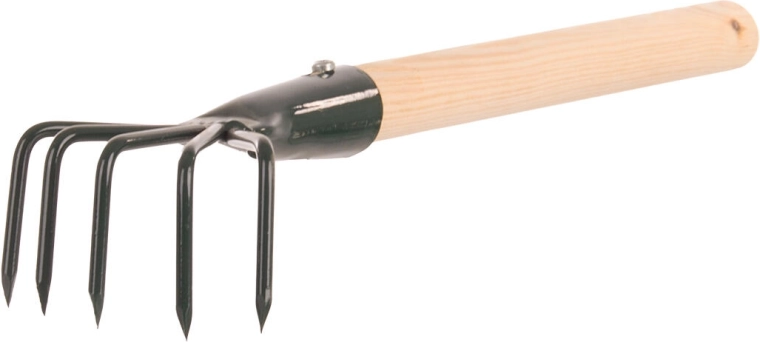 Griffe de jardin Profi avec manche 27 cm, 5 dents