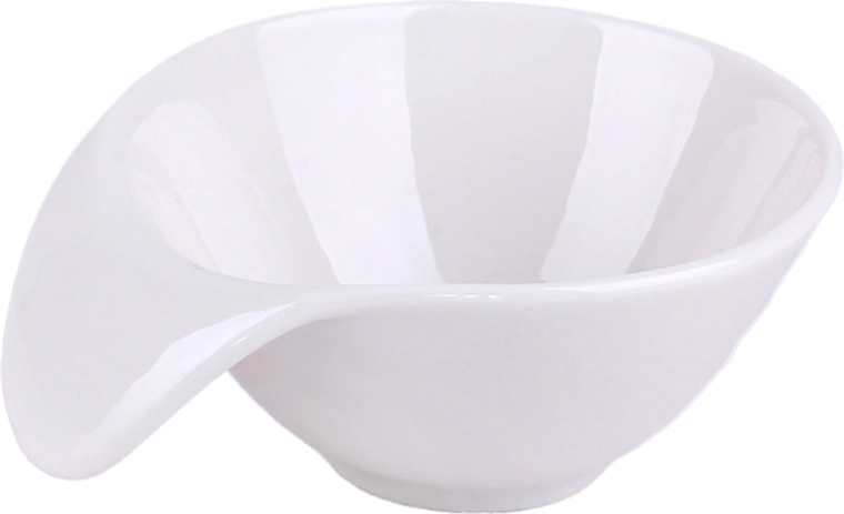 Porseleinen serveerschaaltje met oor 65 ml, wit