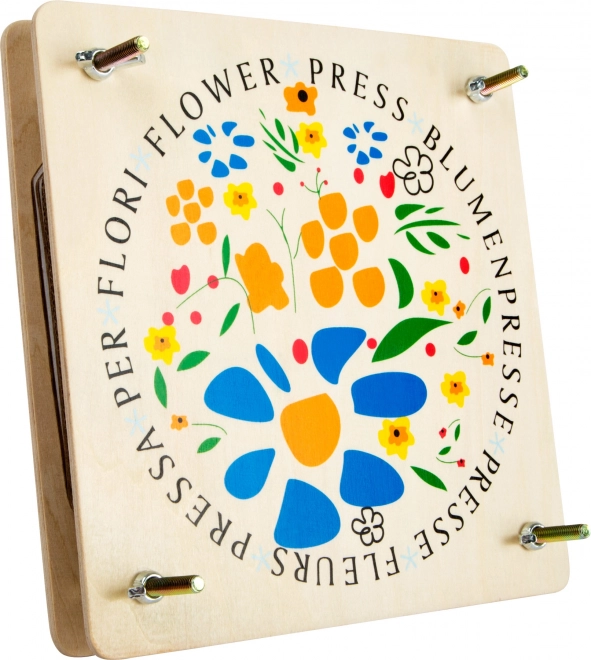 Wooden flower press small foot