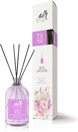 Well Done Air Time geurstokjes luchtverfrisser lelie en roos 50 ml
