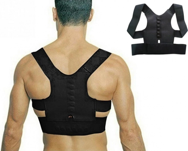 Correcteur magnétique de posture noir