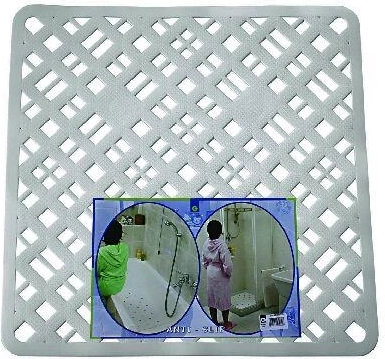 Non-slip Rubber Shower Mat 54 × 54 cm with Grid