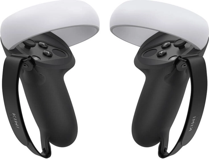 Kiwi Design protective grips with handle for META QUEST 2 – black