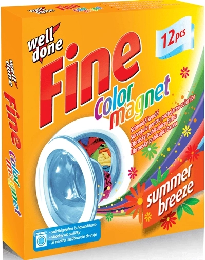 Well Done Fine wasmachine-doekjes die kleuren absorberen Summer Breeze 12 stuks