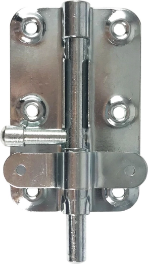 Short galvanized door bolt 95/135 mm K 101 on blister