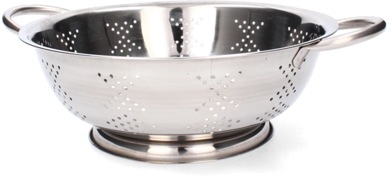 Roestvrijstalen vergiet 26 cm met handgrepen