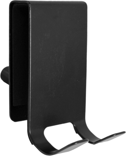 RVS haak voor douchedeuren, zwart, 8 × 4,5 × 1,5 cm