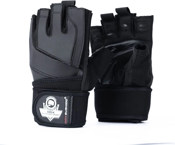 Gants de fitness DBX BUSHIDO avec soutien du poignet et antidérapant GRIP‑X