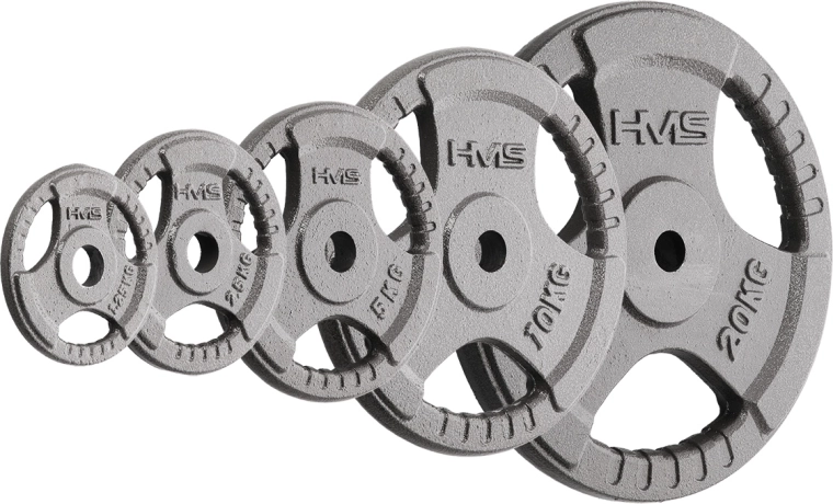 Disque en fonte avec poignées HMS Hammertone 5 kg, 30 mm