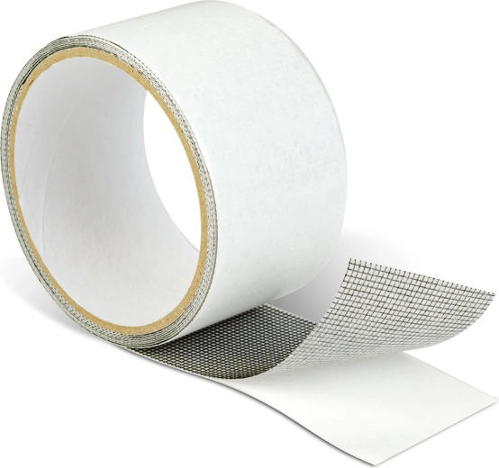Self-adhesive repair tape for insect screens, black, 2 m × 5 cm
