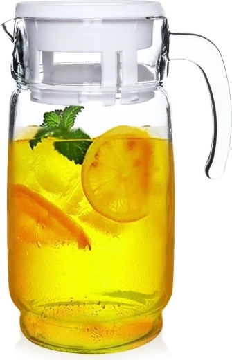 Carafe en verre avec couvercle 2 l