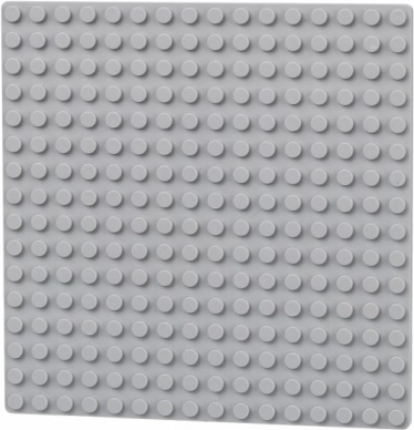 Dubbelzijdige plaat 16x16 lichtgrijs