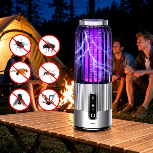 Lampe électrique suspendue anti-insectes avec minuterie - 1 pièce