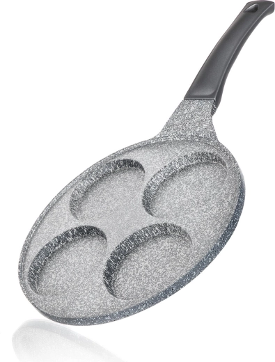Pannenkoekenpan 26 cm met antiaanbaklaag Granite Grey