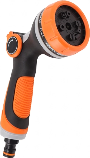 Adjustable garden hose spray nozzle