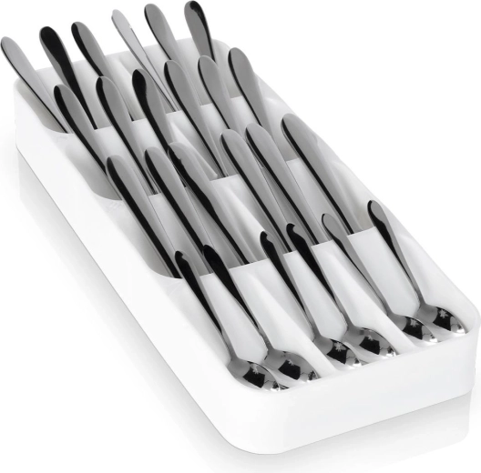 White cutlery drawer organizer 39 × 17 cm