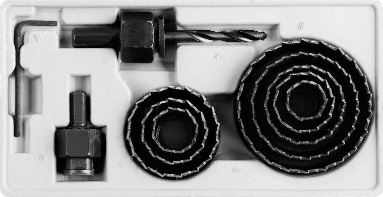 Kit de scies-cloches 19–64 mm, 11 pièces