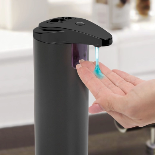 Automatic Liquid Soap Dispenser 220 ml, Matte Black