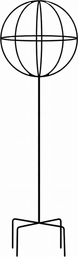 Metalen plantensteun voor klimplanten 50 × 10 cm – zwart