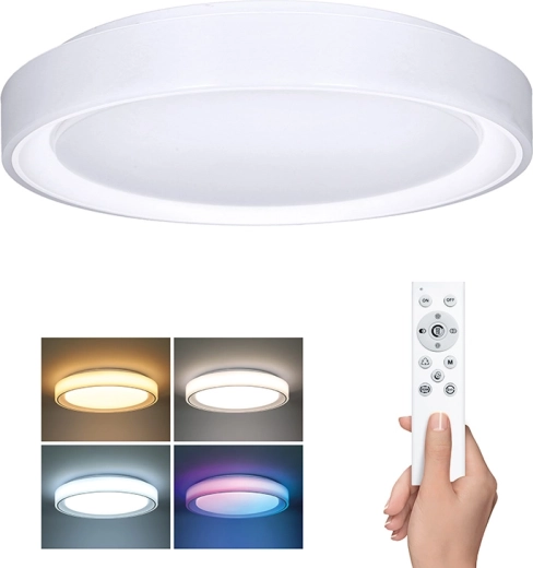 Solight LED-Decken- und Wandleuchte Floco mit Fernbedienung