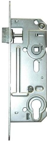 Insteekslot met cilinder, afstand 90 mm, diepte 60 mm, rechts/links, wit verzinkt