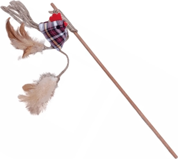 Quapas! natural cat wand with chicken