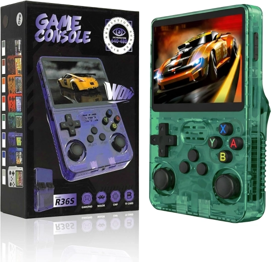 Draagbare gameconsole RENEW FORCE R36S groen