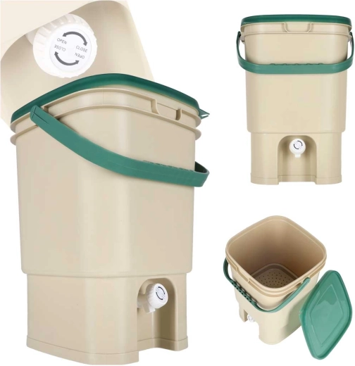 Hauskomposter für die Küche 15 l mit Hahn