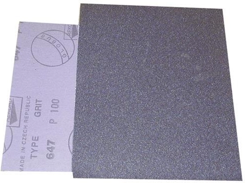Schuurdoek voor metaal en hout, korrel 120, 230 × 280 mm