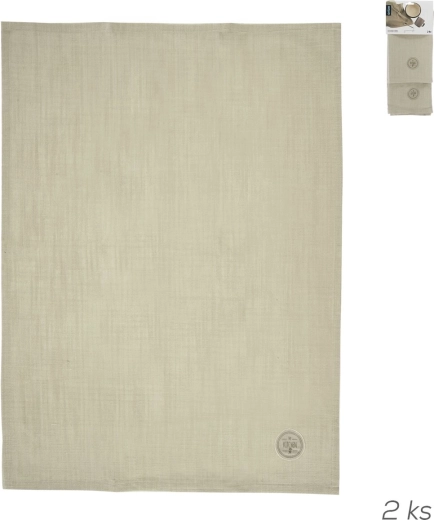 Cotton kitchen towels My kitchen greenish, 2 pcs