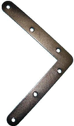 Hoekijzer 120 × 120 mm wit verzinkt – verpakking 20 stuks