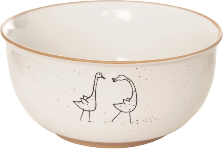 Bol en céramique « Ferme » avec motif oie 13,5 cm