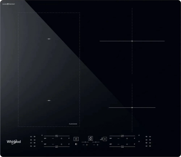 Table de cuisson à induction Whirlpool avec fonction FlexiCook et CleanProtect